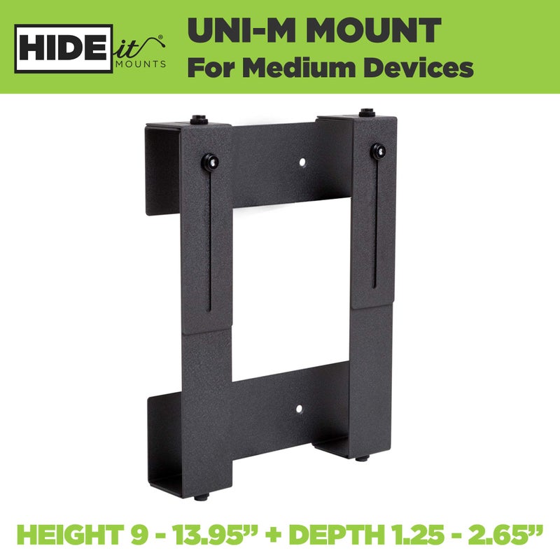 HIDEit Mounts Uni-M PS3 Slim Wall Mount - American Company - Keeps the Console Cool - Heavy Steel Cable Box Holder - Behind TV Satellite Receiver & DVD Mount - Image 2